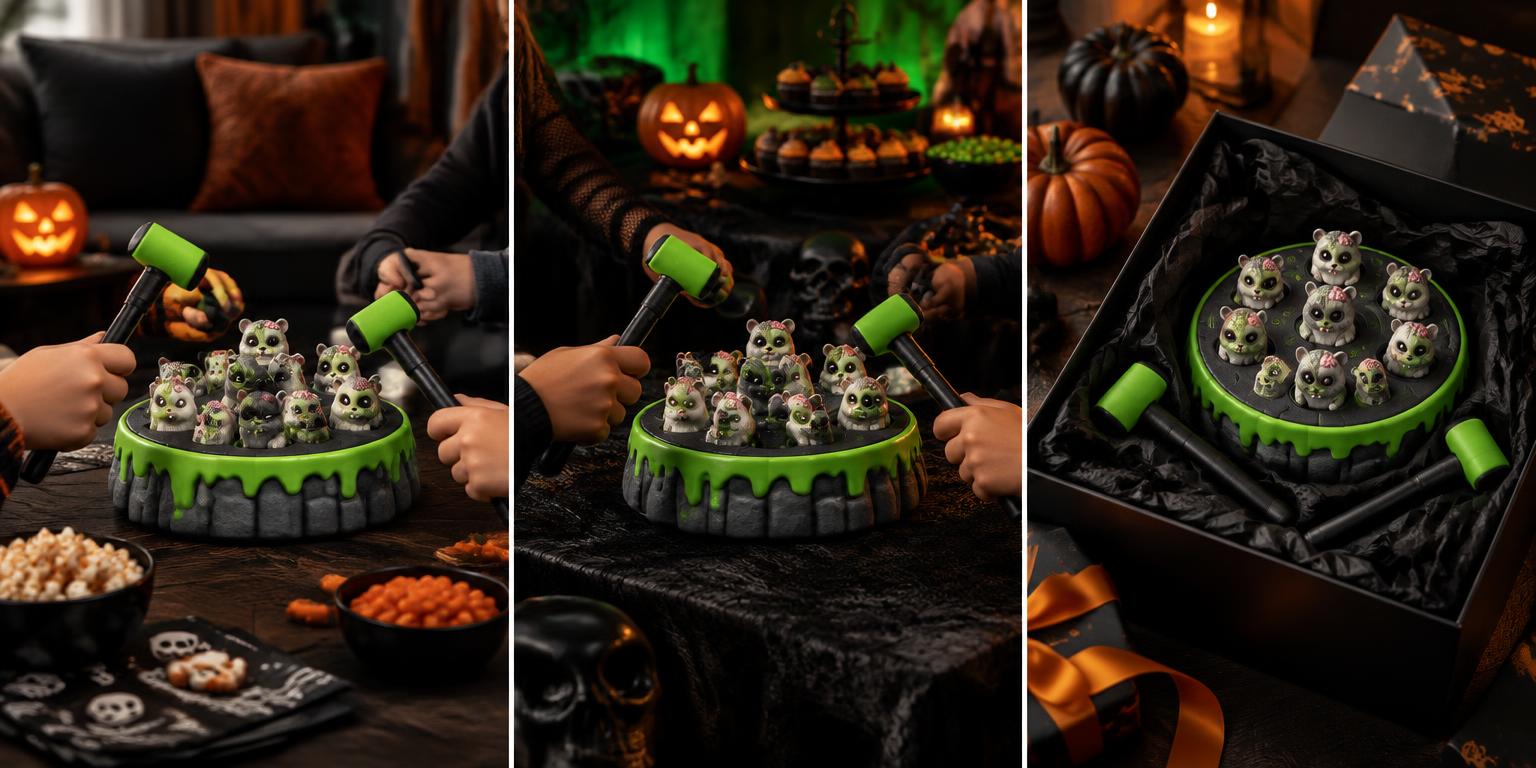 Halloween Zombie Hamster Toy used as family game night