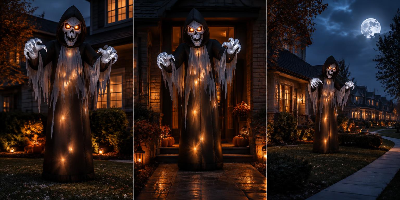 Halloween Inflatable Decoration used as front-yard centerpiece