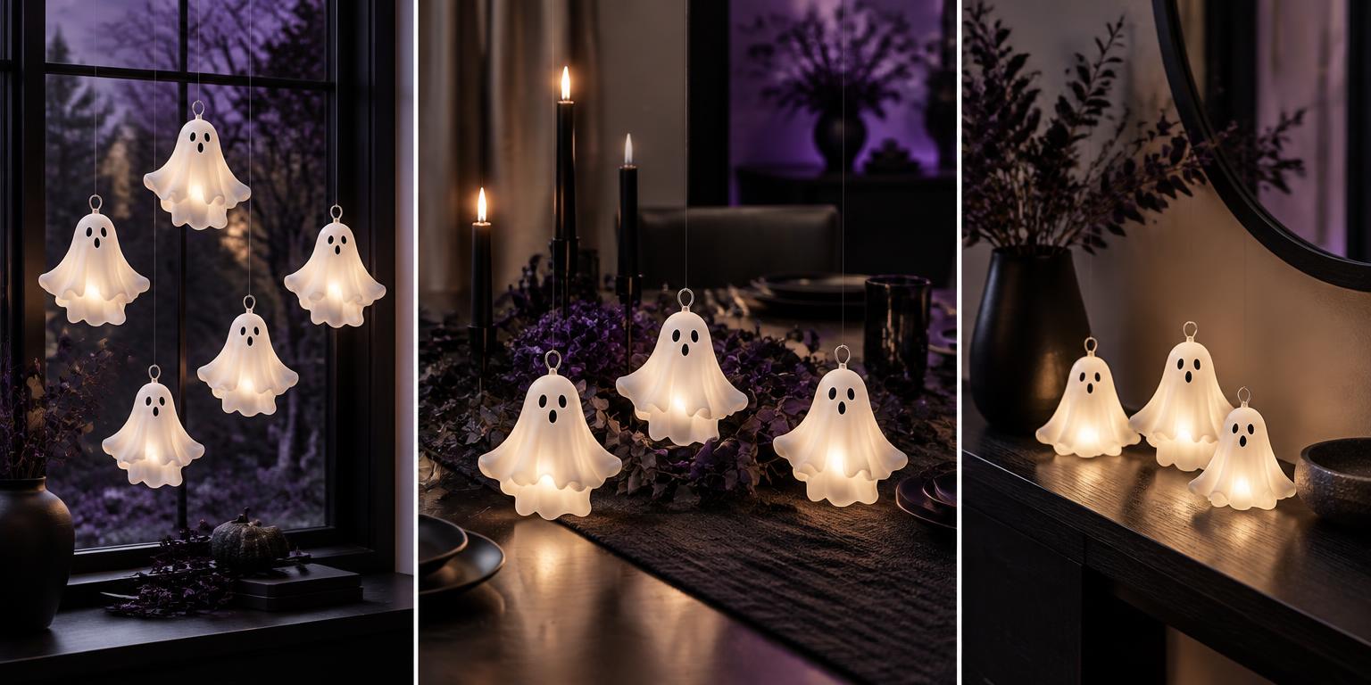 Phantom Festive Ornaments used as window ghost cluster